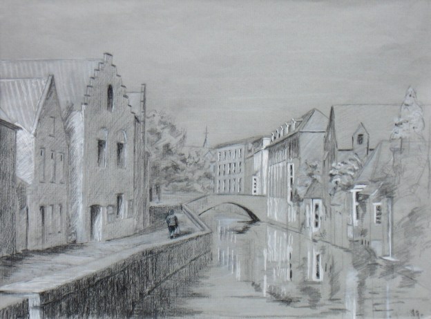 Golden Hands East value study.