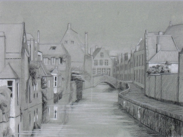 Golden Hands Canal - western view - drawing