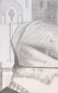 A Piece of Me #1, underdrawing in india ink.