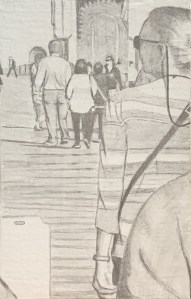 A Piece of Me #11, underdrawing in india ink