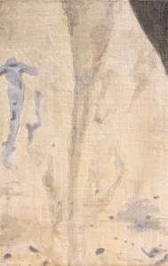 A Piece of Me #51, egg tempera on panel. 21 x 13.3 cm or 8 1/4 x 5/1/4 in.