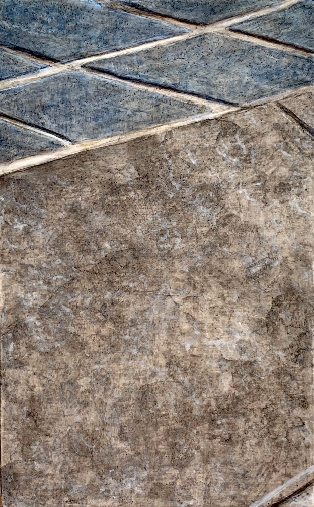 A Piece of Me #56, egg tempera on panel.