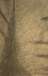 A piece of me, #17, the egg tempera underpainting over the india ink underdrawing.