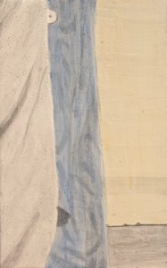 A piece of me #22, the egg tempera underpainting over pastiglia