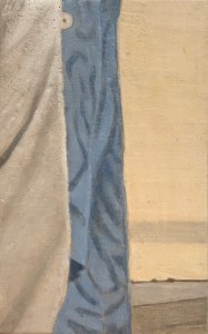 A piece of me #22, the mixed technique over pastiglia on panel, 21 x 13.3 or 8 1/4 x 5 1/4 in.