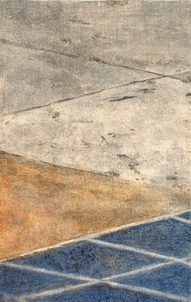 A Pice of Me #47, the mixed technique on panel, 21 x 13.3 or 8 1/4 x 5 1/4 in.