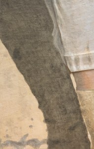 A piece of me, #52, the mixed technique over collage on panel, 21 x 13.3 cm or 8 1/4 x 5 1/4 in.