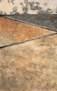 A Piece of Me #57, the mixed technique on panel, 21 x 13.3 cm or 8 1/4 x 5 1/4 in.