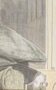 A Piece of Me #02, egg tempera over underdrawing.