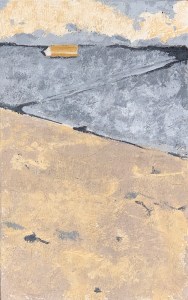 A Piece of Me #58, encaustic over pastiglia on panel. 21 x 13.3 cm or 8 1/4 x 5 1/4 in.