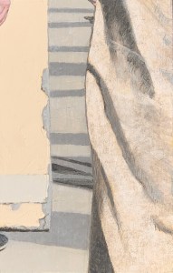 A Piece of Me #19, acrylic over linen on panel. 21 x 13.3 cm or 5 1/4 x 8 1/4 in.