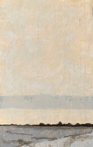 A Piece of Me #24, acrylic over collage on panel. 21 x 13.3 cm or 5 1/4 x 8 1/4 in.