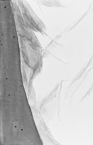 A Piece of Me #44, underdrawing in ink wash.