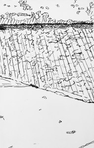 A Piece of Me #59, pen and ink underdrawing