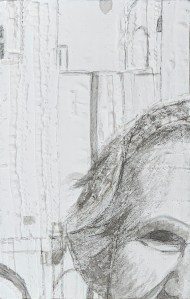 A Piece of Me #04, underdrawing in ink wash and pen and ink.