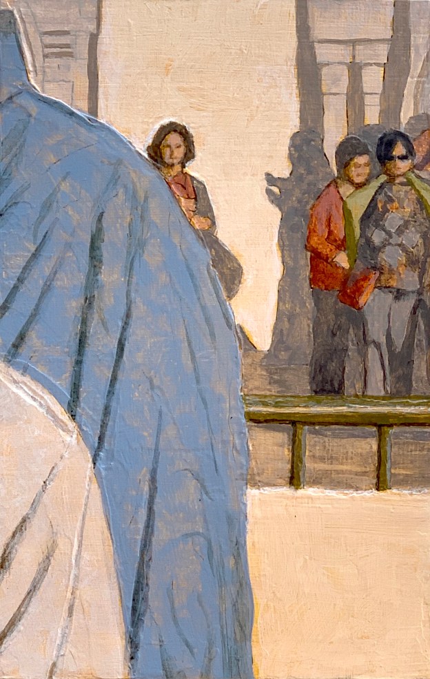 A Piece of Me #14, acrylic over acrylic sculpted gel on panel. 21 x 13.3 cm or 5 1/4 x 8 1/4 in.