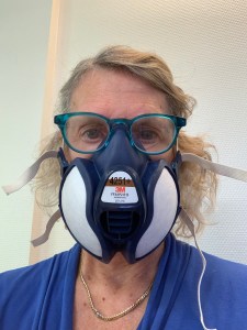 Me in my new 3M vapour mask.