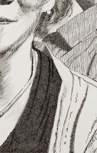 A Piece of Me #13, india ink underdrawing