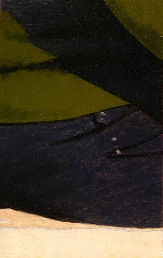 A Piece of Me #25, oil on panel. 21 x 13.3 cm or 5 1/4 x 8 1/4 in.