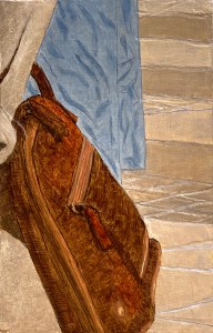 Underpainting for A Piece of Me #30, oil on panel over pre-sculpted acrylic modelling paste. 21 x 13.3 cm or 5 1/4 x 8 1/4 in..