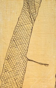 A Piece of Me #35. Underdrawing in pen and ink (diluted black oil paint). 