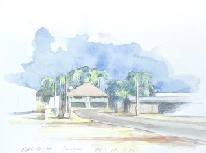 Mornington Island. May 18, 2023. Watercolor on hot pressed paper. 9" x 12' or 23 x 30 cm.
