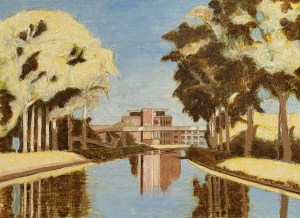 Avond aan het Jachthaven II, studio oil level one.