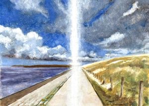 There is a Light, never goes out. July 2025. Oil on panel. 23 x 32 cm or 9 x 12.5"